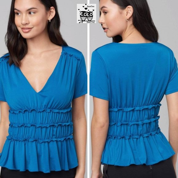 bebe Tops - Sadie Smocked Top